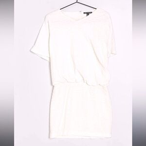Ivory color mango MNG mini cheetah dress size XS euro or XXS US so cute